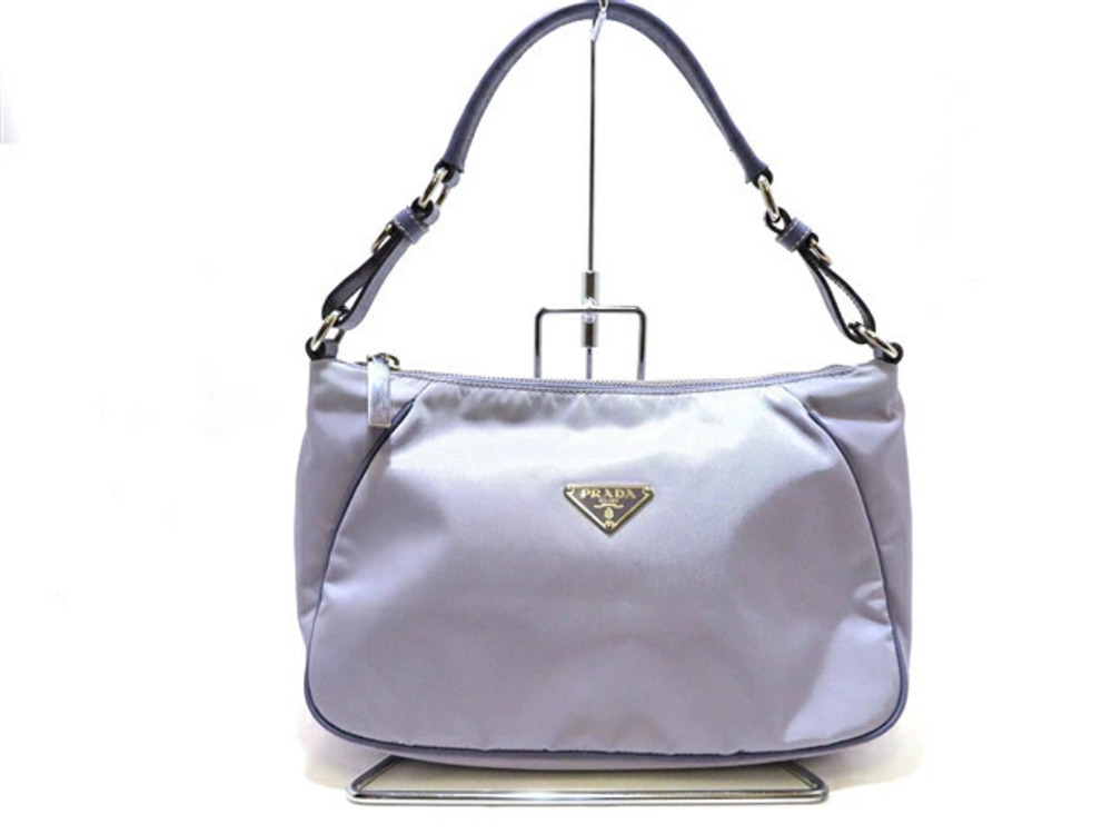 Prada Hobo Bag Purple TESSUTO SAFFIAN LILLA